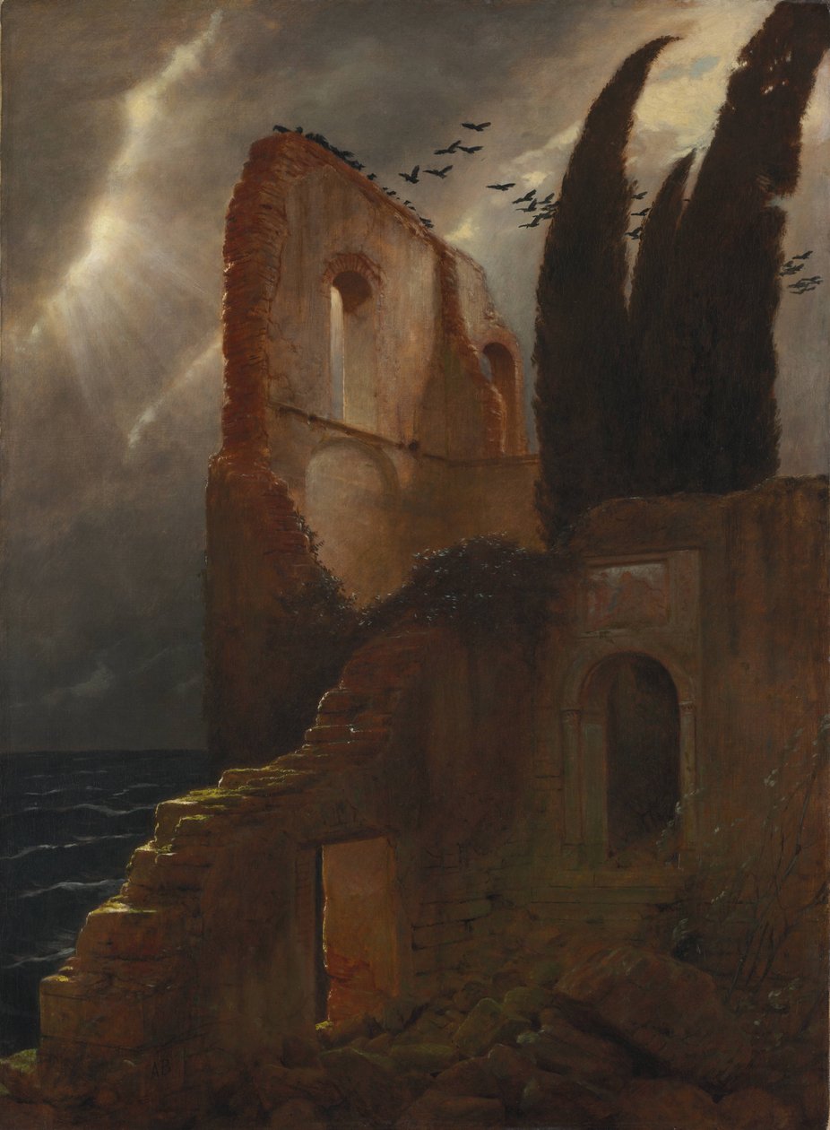 Ruin by the Sea av Arnold Böcklin