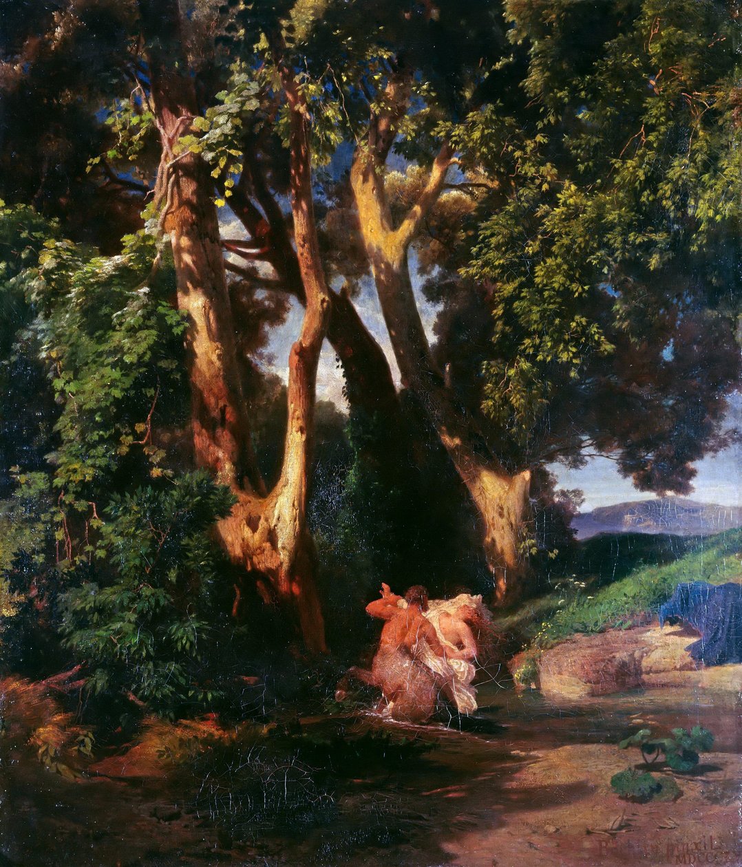 Centaurus och nymf av Arnold Böcklin