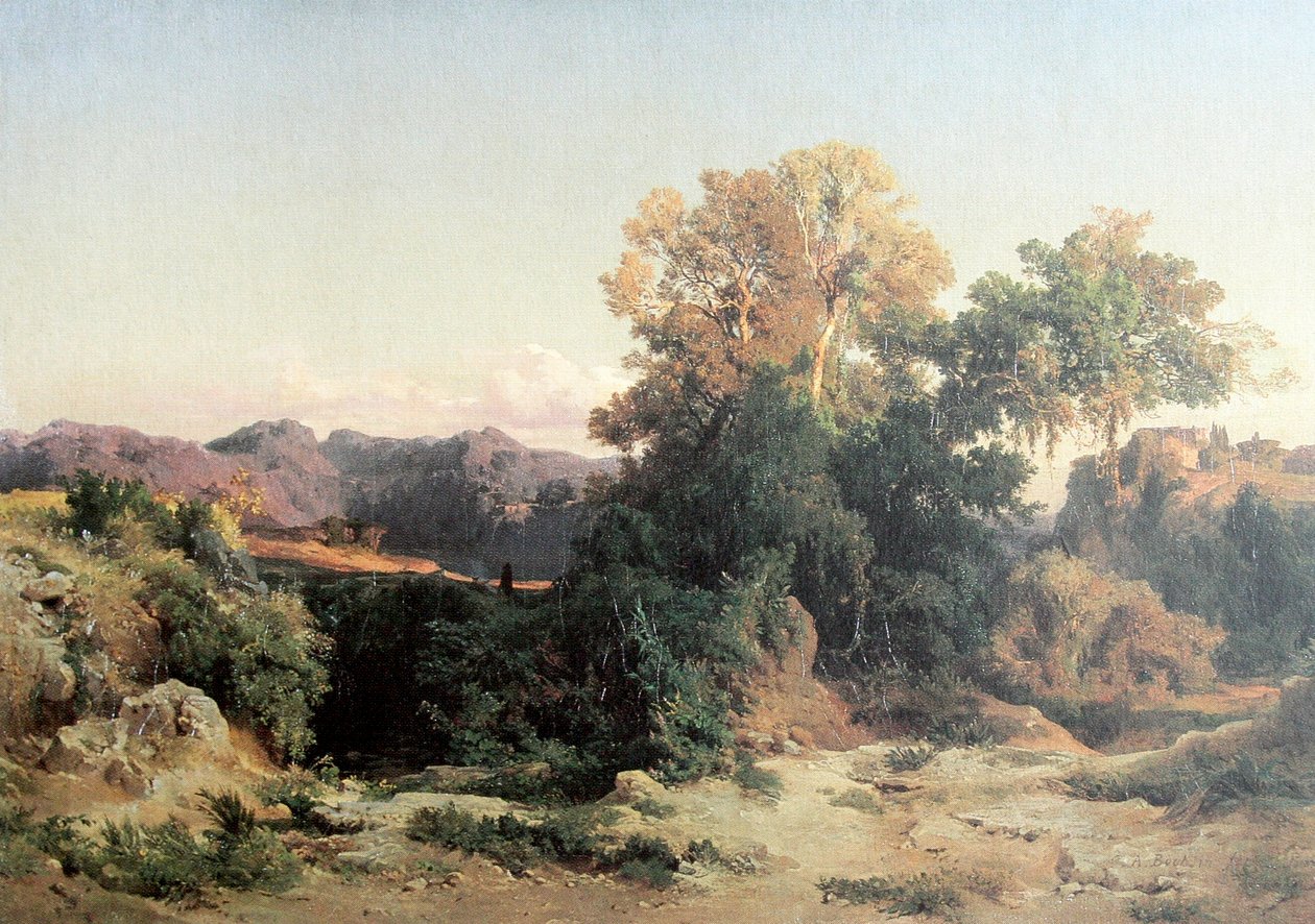 Im Albanergebirge  av Arnold Böcklin