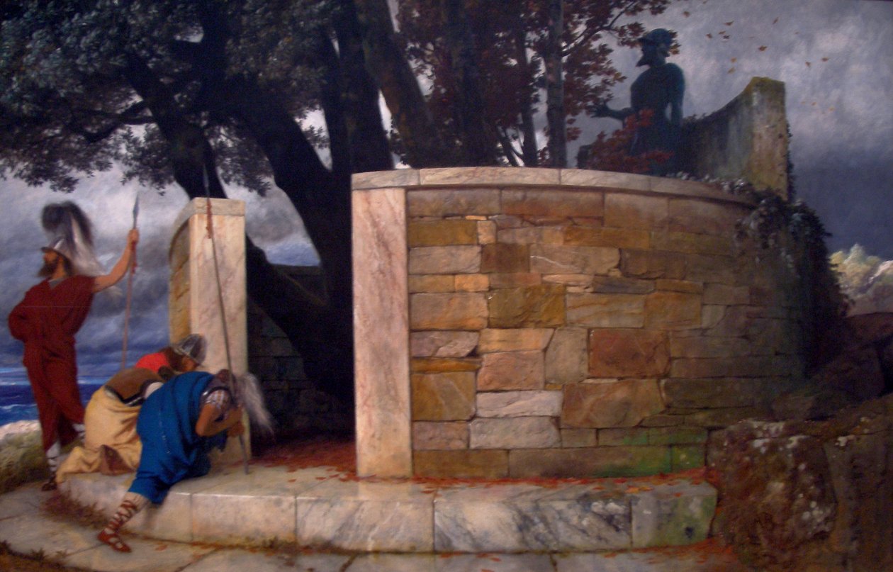The Sanctuary of Hercules  av Arnold Böcklin