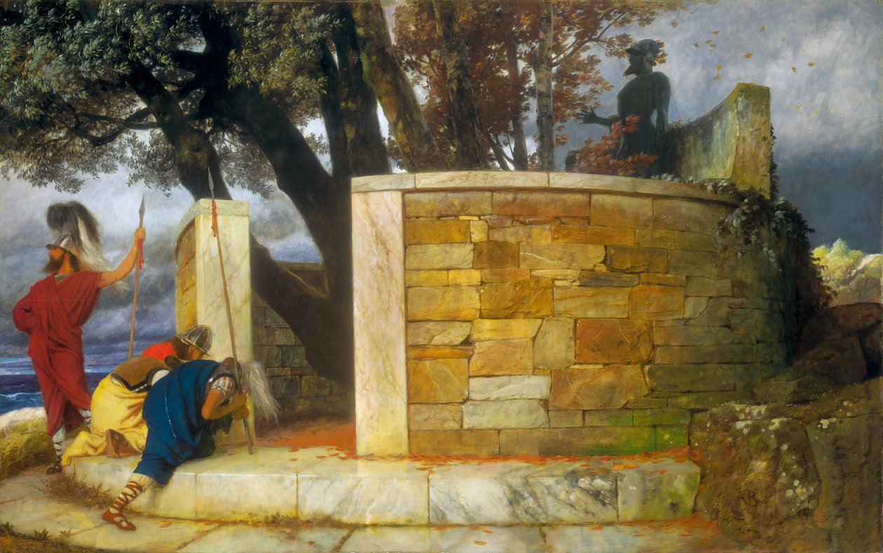 The Sanctuary of Hercules av Arnold Böcklin