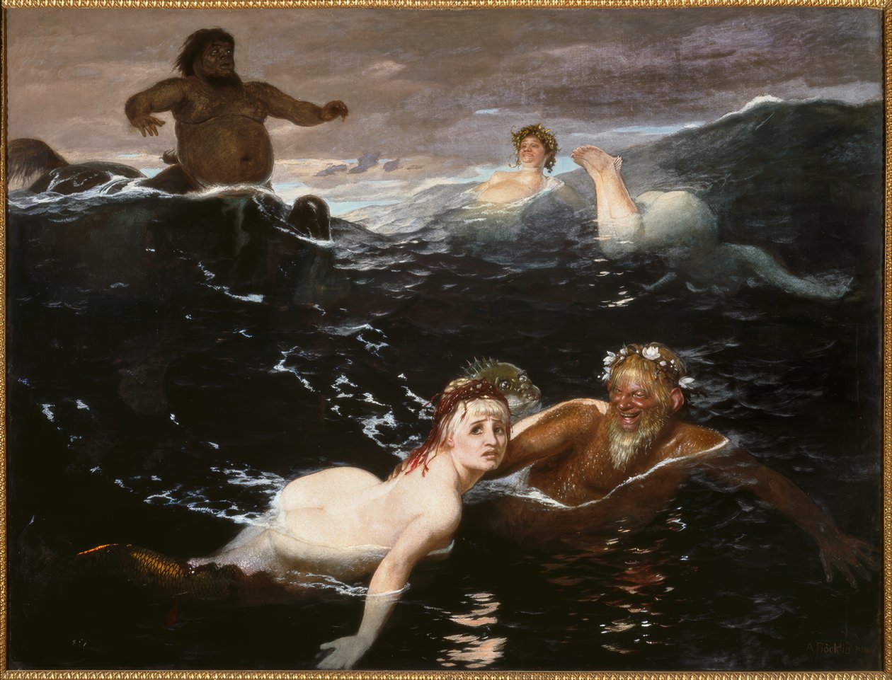 I vågornas spel av Arnold Böcklin