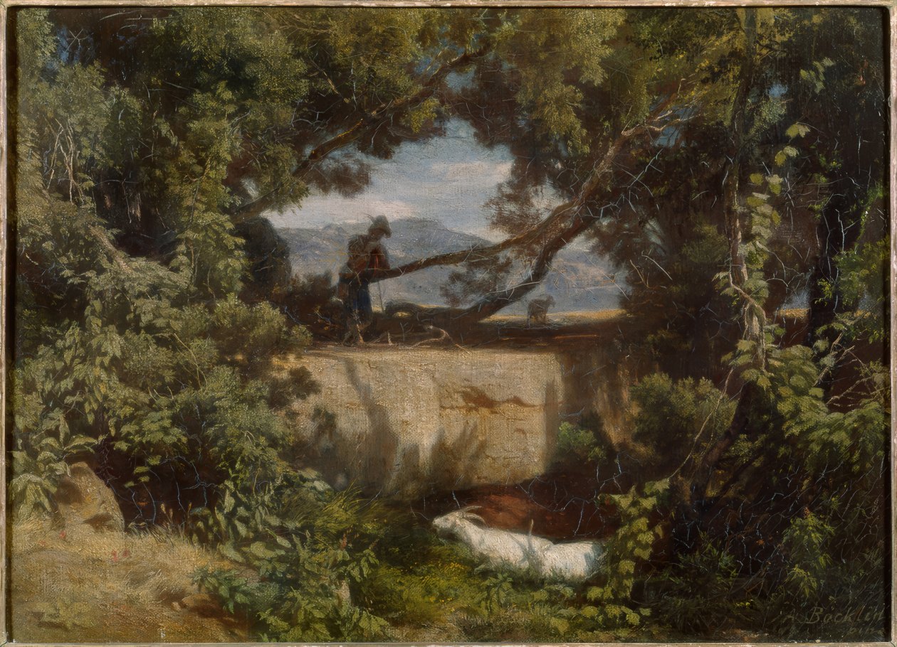 Goatherd i Kampanien av Arnold Böcklin