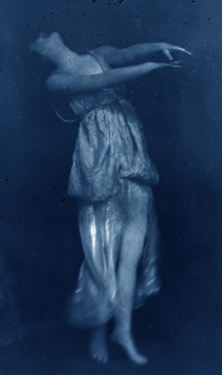 Angela Isadora Duncan, 1920 (bw-foto) av Arnold Genthe