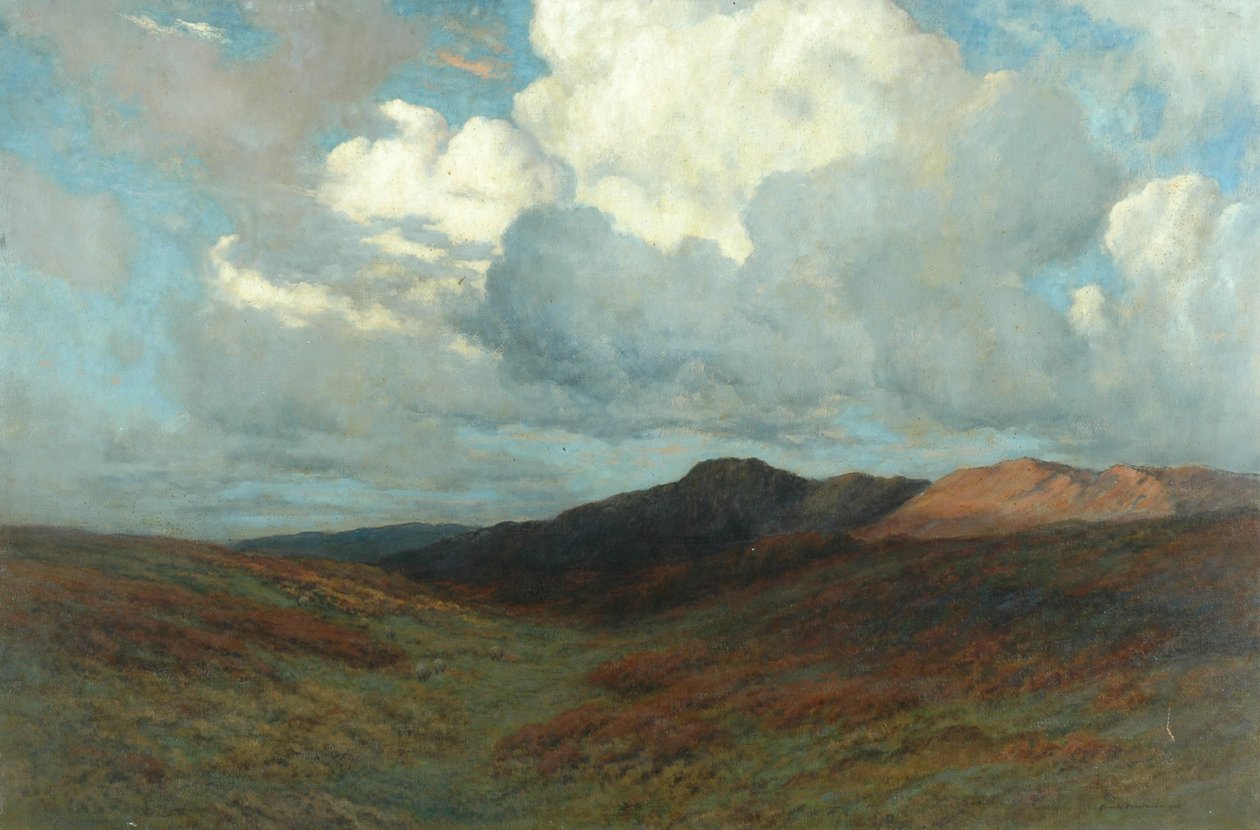Moorland, ca 1907 av Arnold Priestman