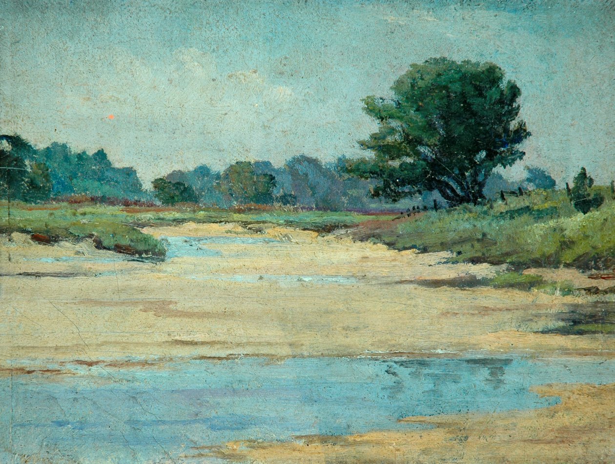 Walberswick (olja på osträckt duk) av Arnold Priestman