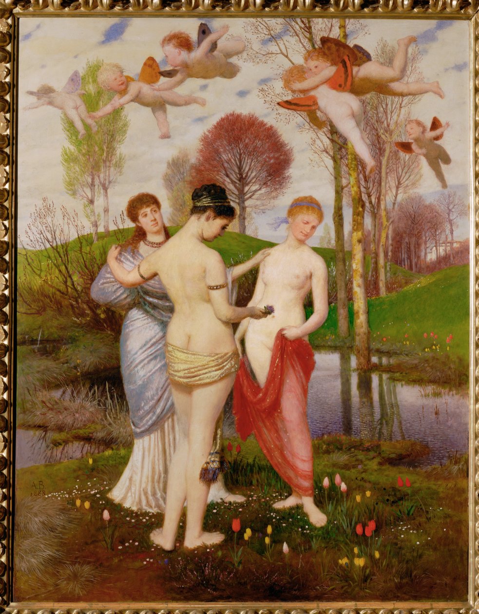 Fruehlingshymnus - Hymn till våren ... av Arnold Böcklin
