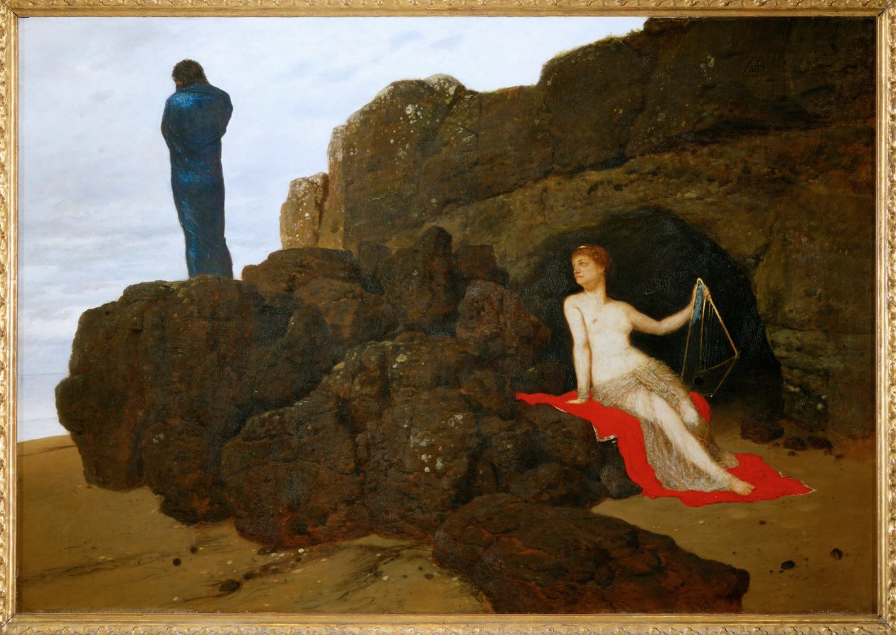Odysseus och Calypso - Ulysses och Calypso ... av Arnold Böcklin