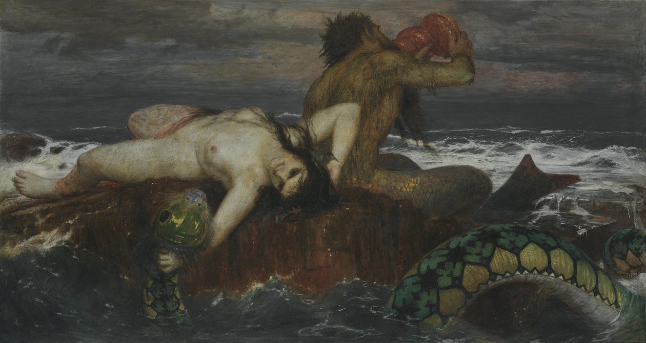 Triton och Nereid av Arnold Böcklin