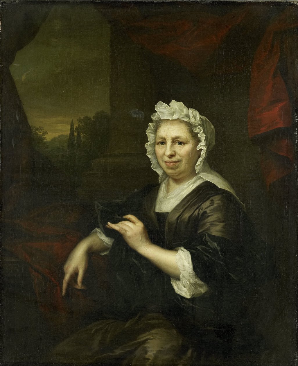 Brechje Hooft (1640-1721). Änka efter Harmen van de Poll av Arnold Boonen (attributed to)