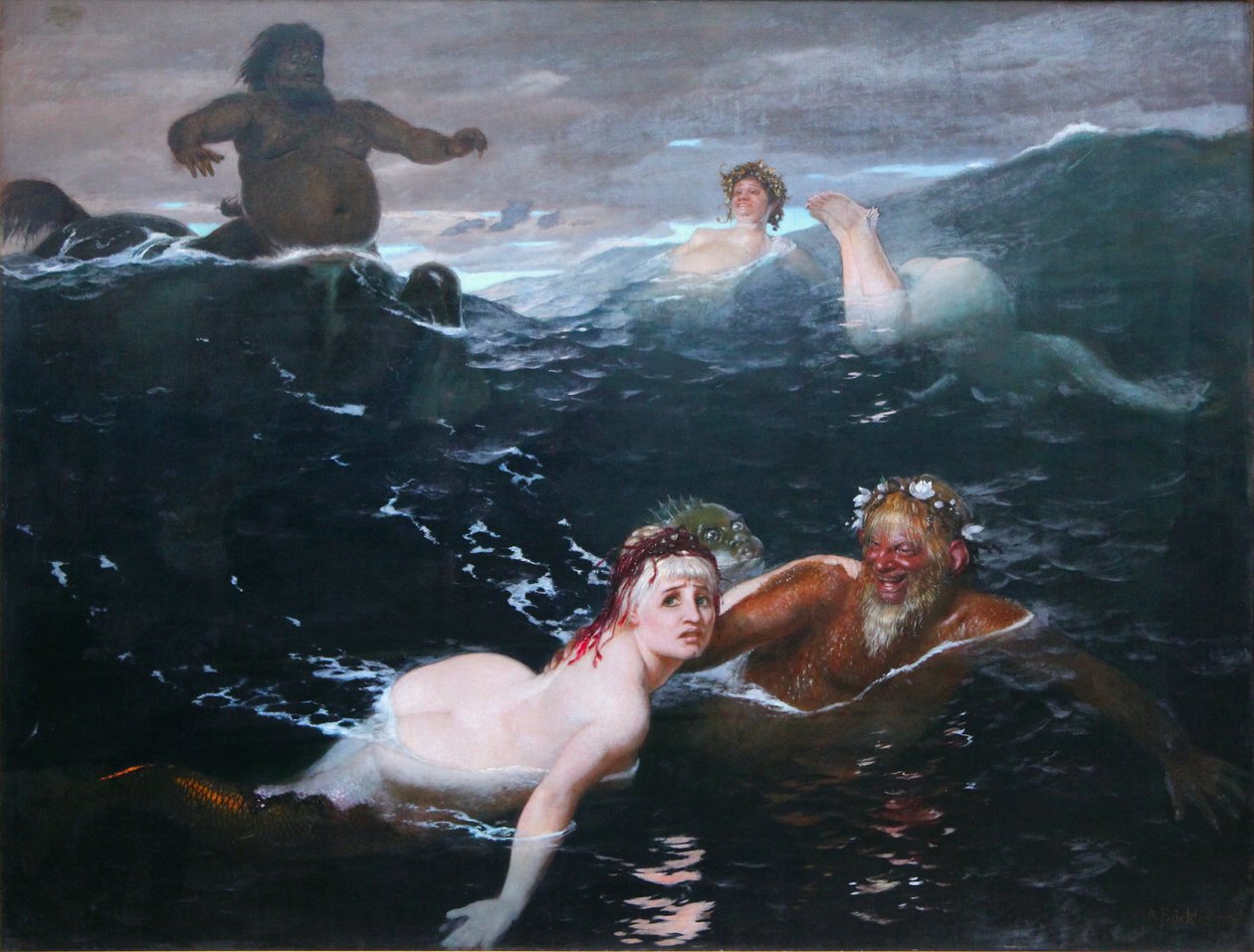 Att spela i vågorna av Arnold Böcklin