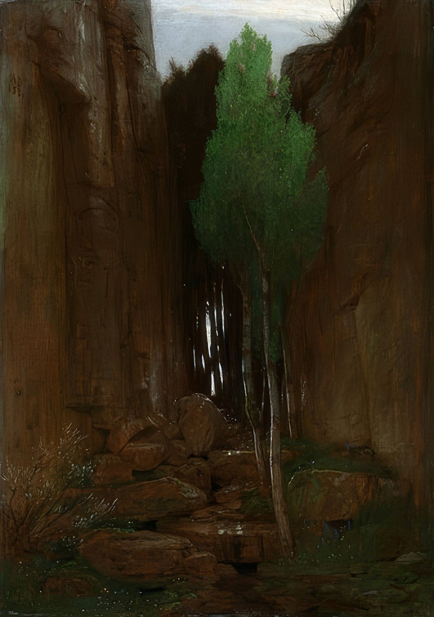 Källa i en klippig ravin. 1881 av Arnold Böcklin