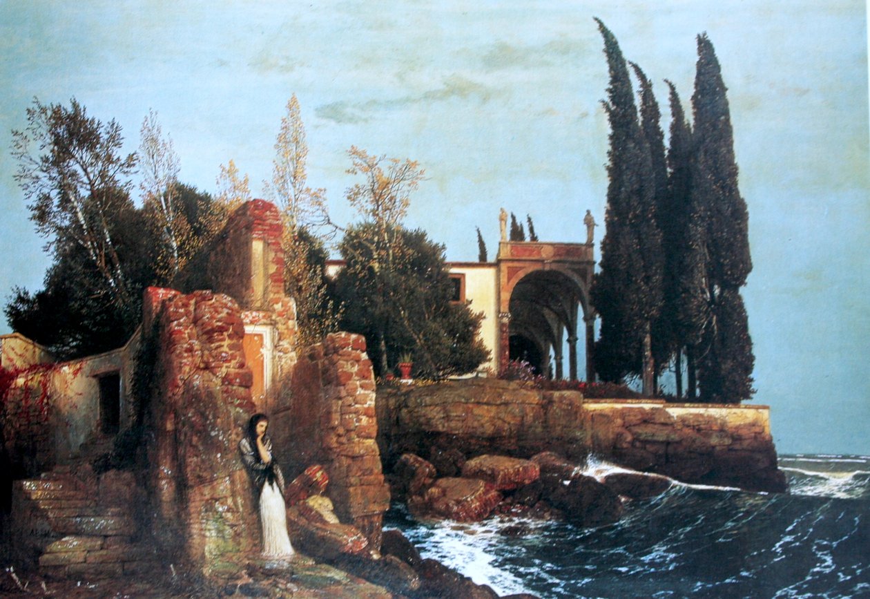 Villa vid havet av Arnold Böcklin