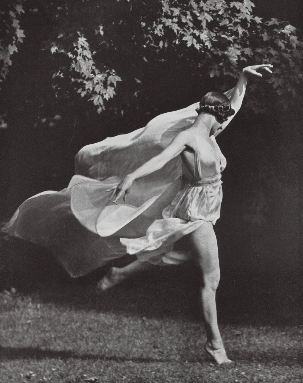 Anna Duncan (svartvitt foto) av Arnold Genthe