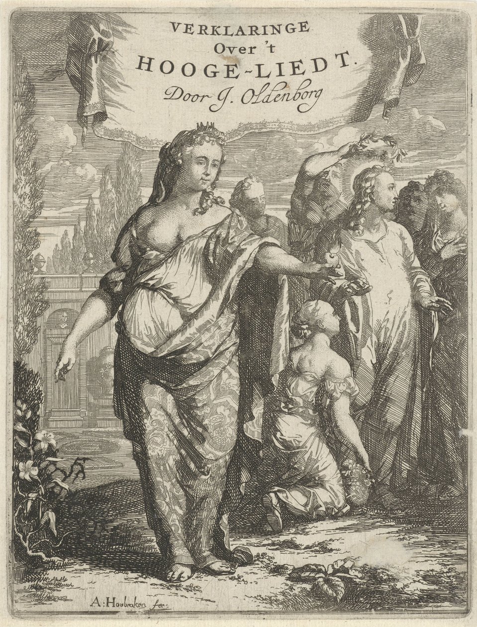 Love Personified och Kristuspristagare Titelsida för: J. Oldenborgh, Uttalande om