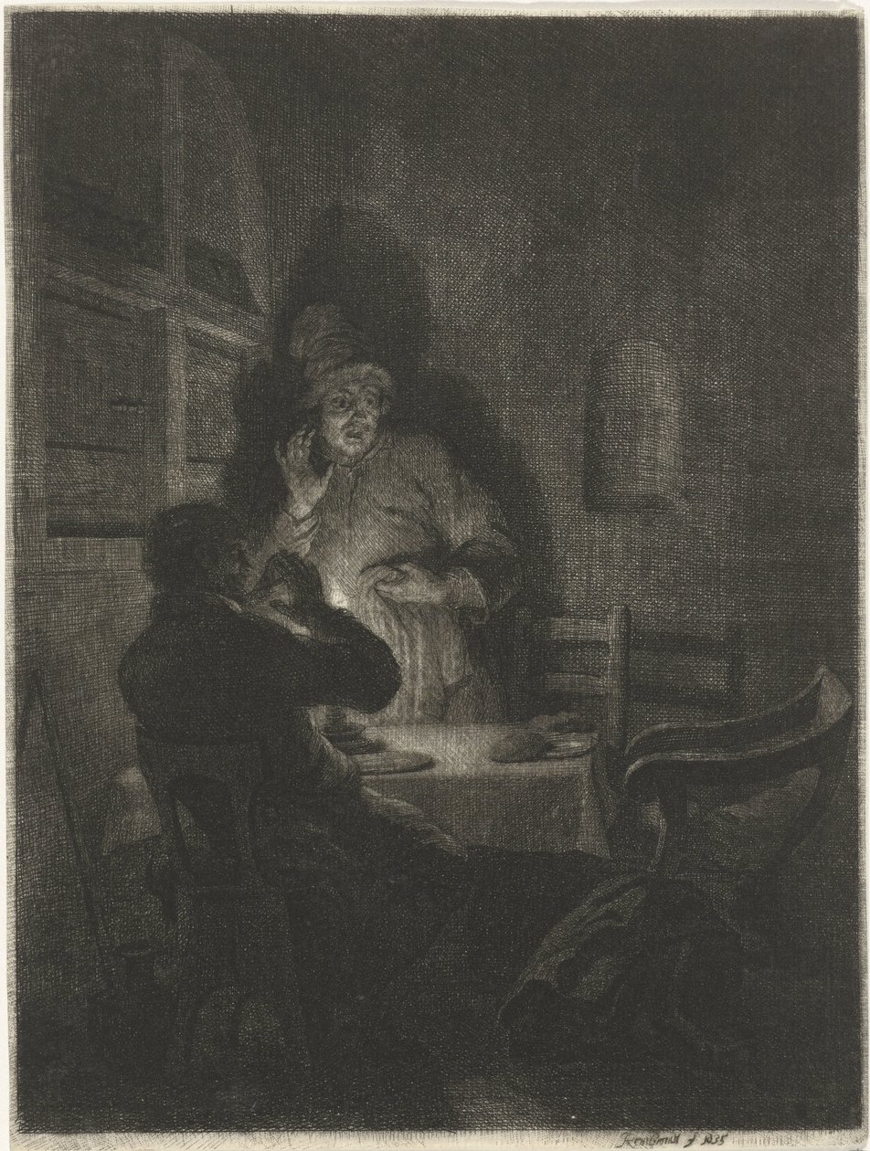 Måltid i Emmaus av Arnold Houbraken