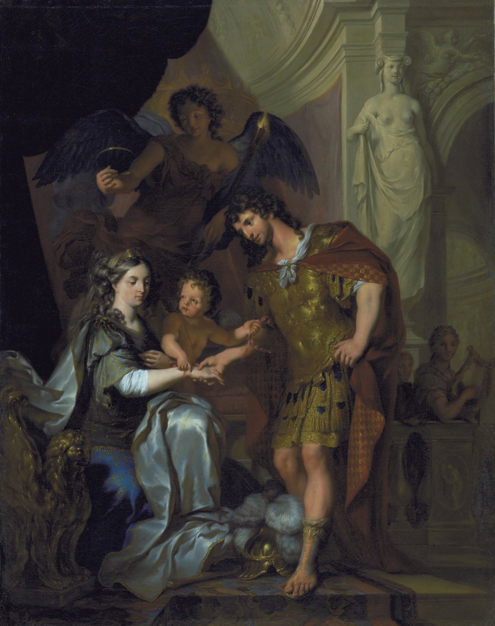 Alexanders och Roxanas bröllop (?) av Arnold Houbraken