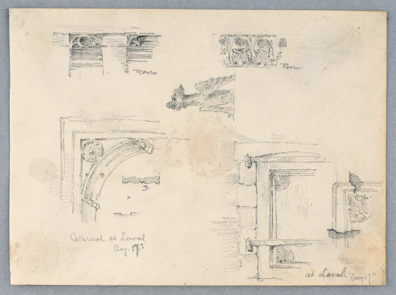 Arkitektoniska detaljer av Arnold William Brunner