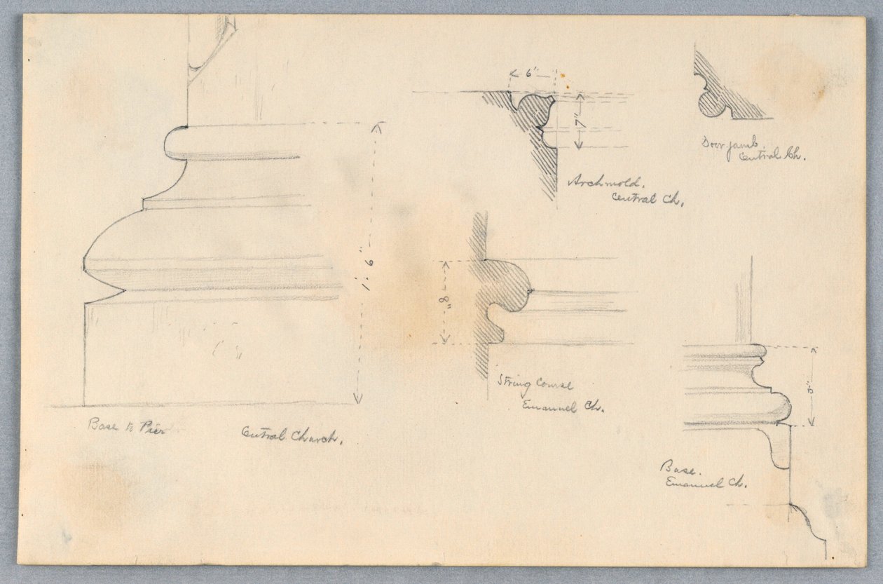 Arkitektoniska detaljer av Arnold William Brunner