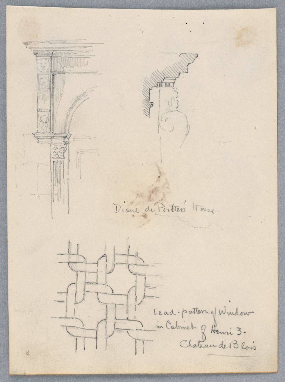 Arkitektoniska detaljer Från huset till Diane de Poitiers av Arnold William Brunner
