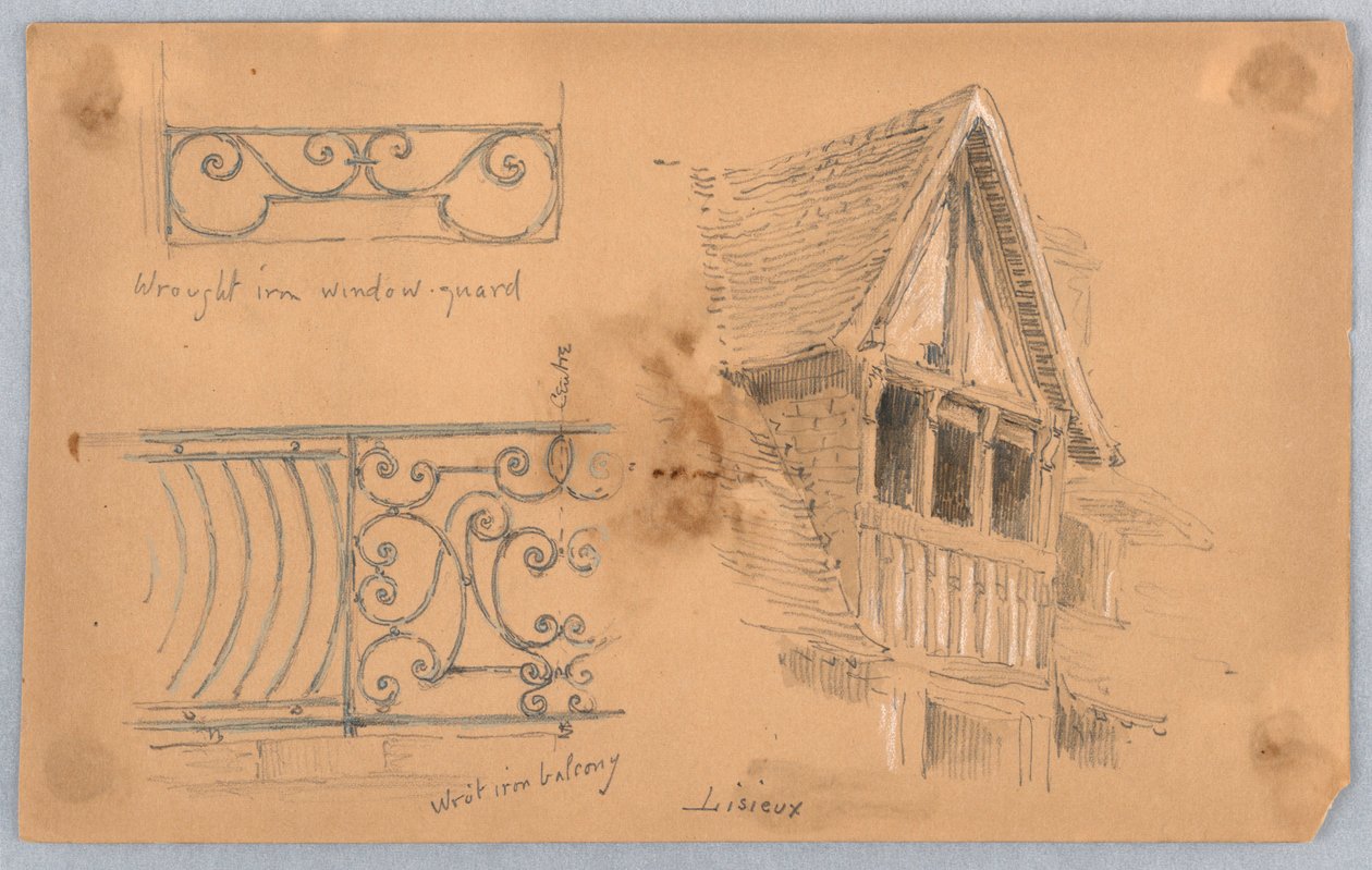 Arkitektoniska detaljer på Lisieux av Arnold William Brunner