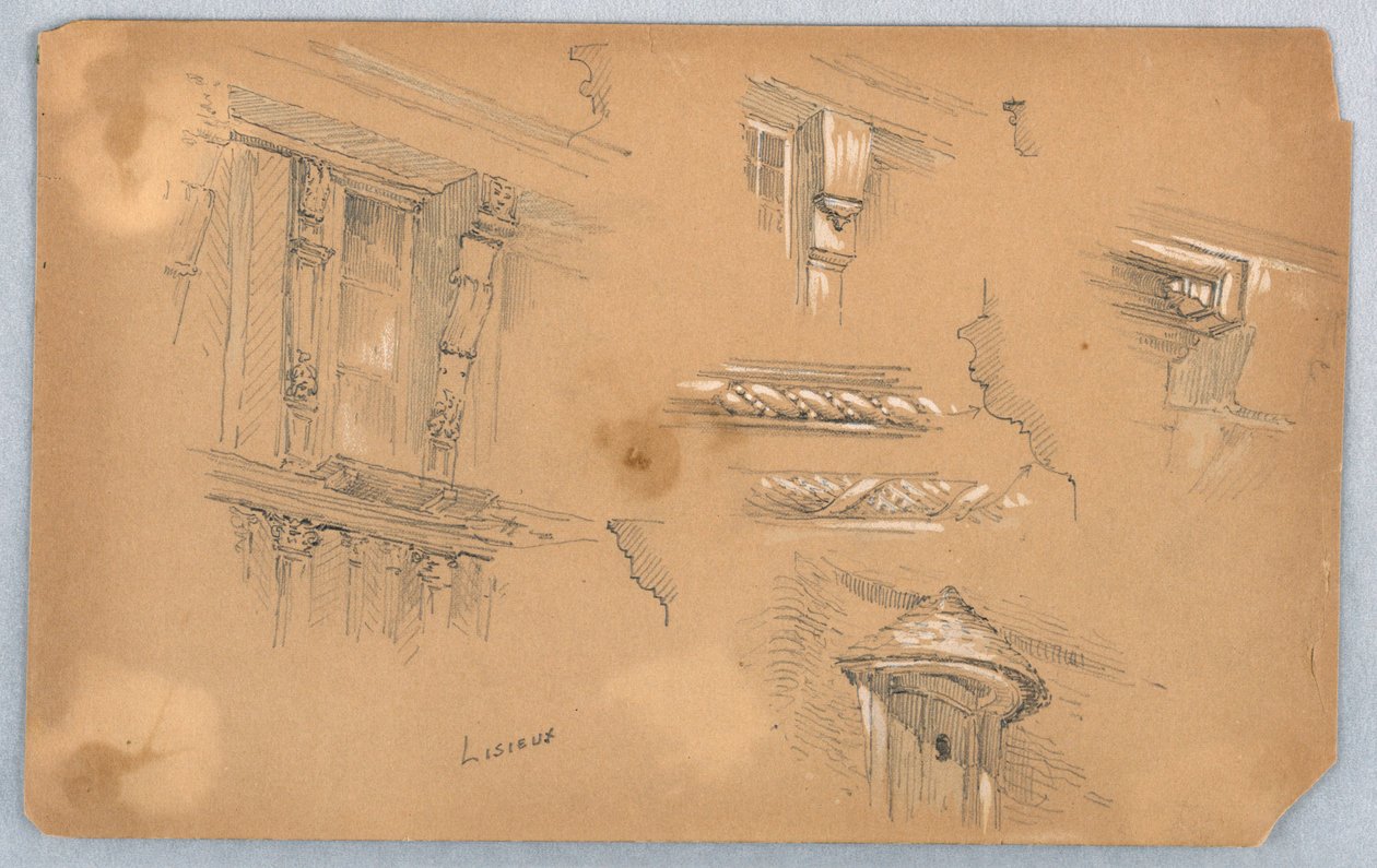 Arkitektoniska detaljer på Lisieux av Arnold William Brunner