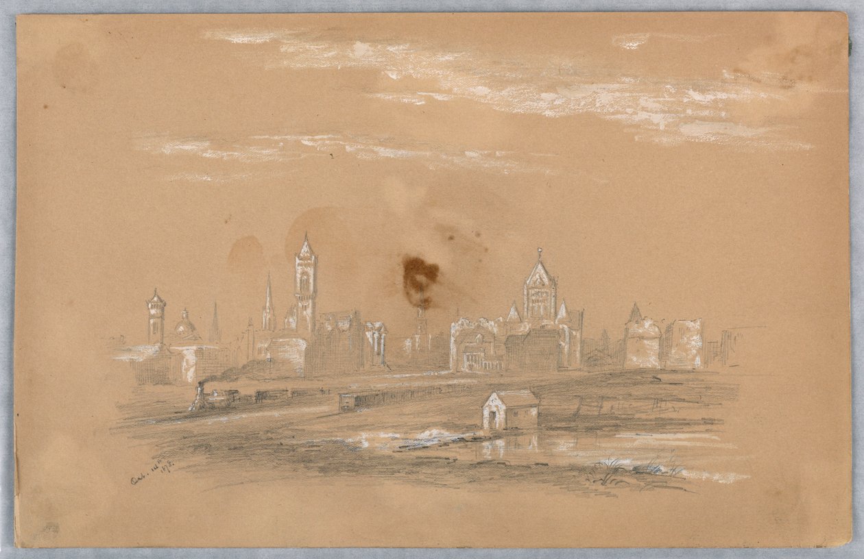 Stadens skyline av Arnold William Brunner