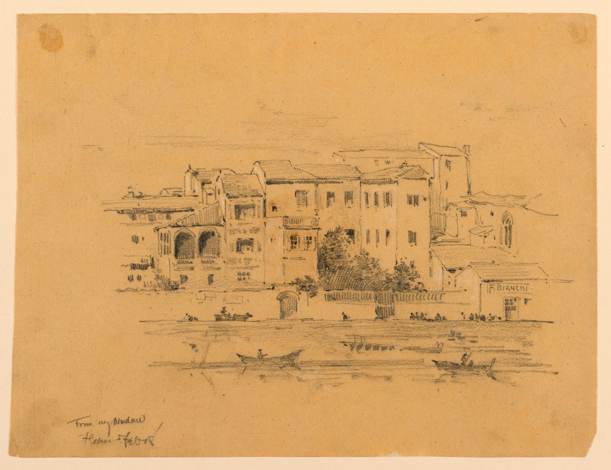 Från mitt fönster, Florence av Arnold William Brunner