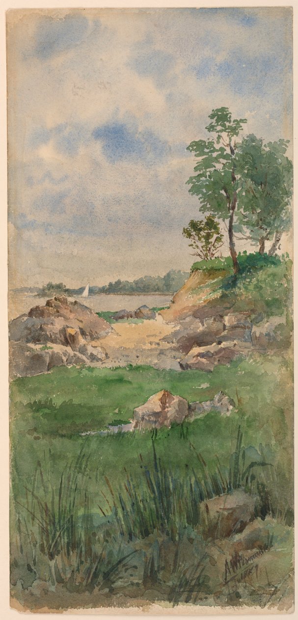 Landskap av Nantucket Island av Arnold William Brunner