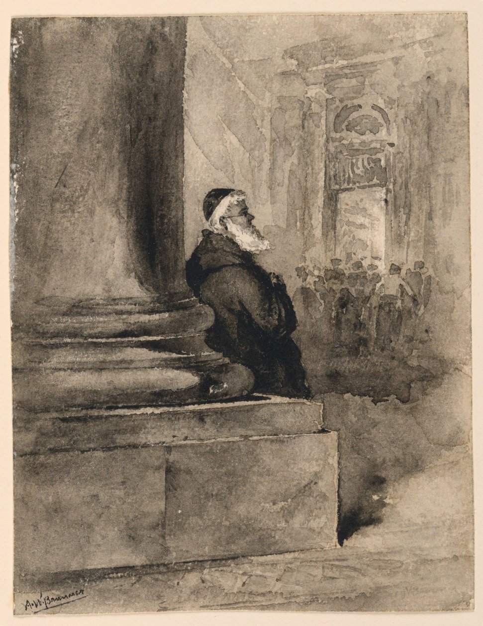 Gammal munk av Arnold William Brunner