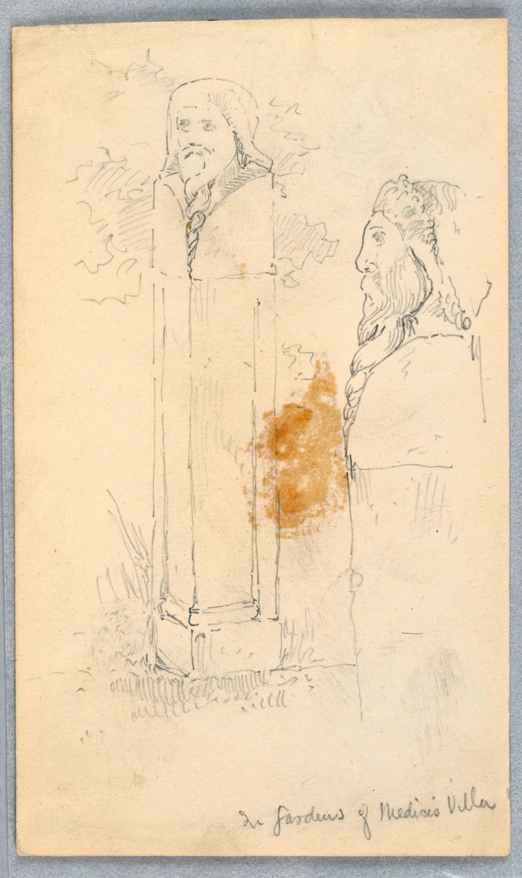 Skisser av stenbyster av Arnold William Brunner