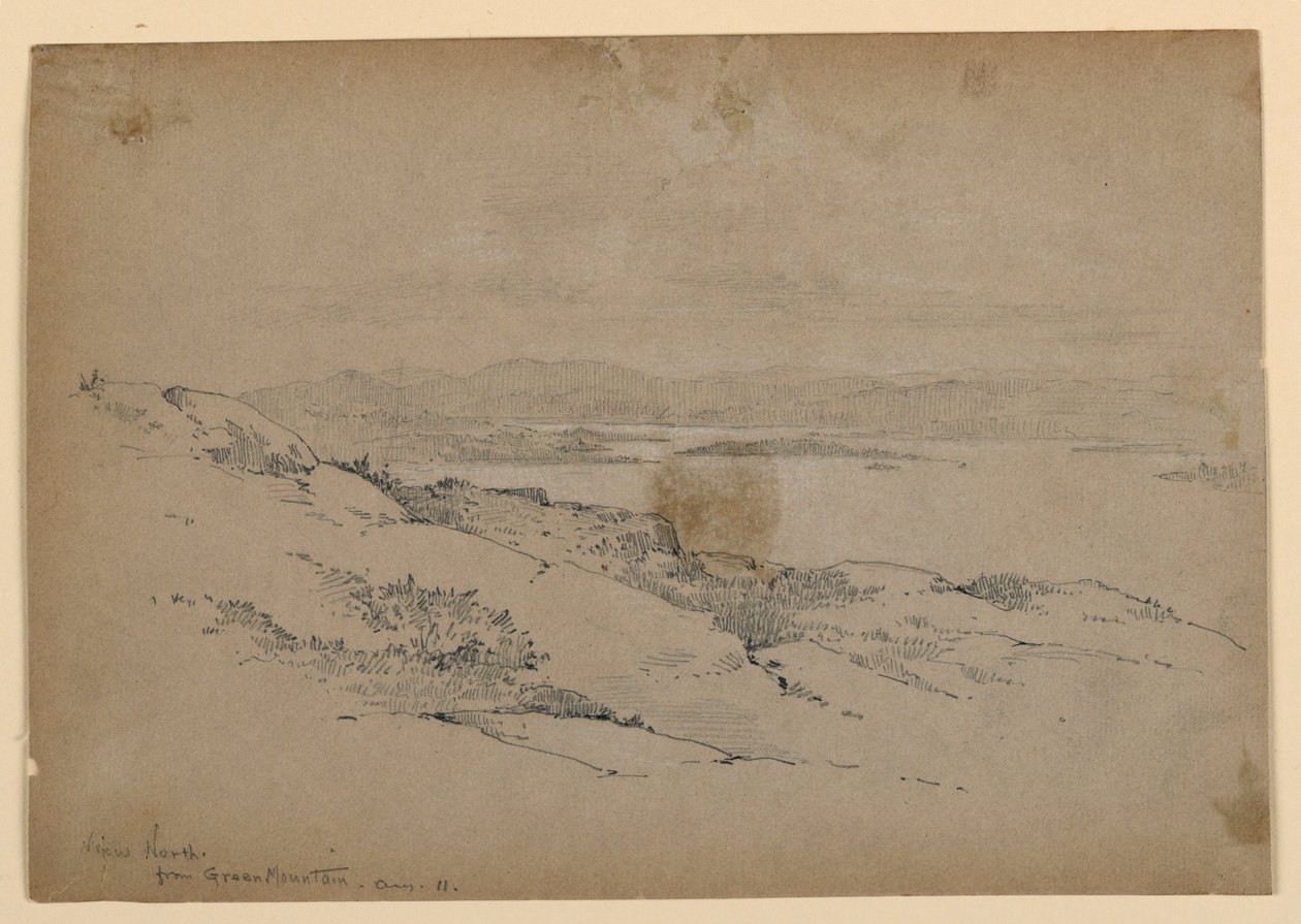 Utsikt norrut från Green Mountain av Arnold William Brunner