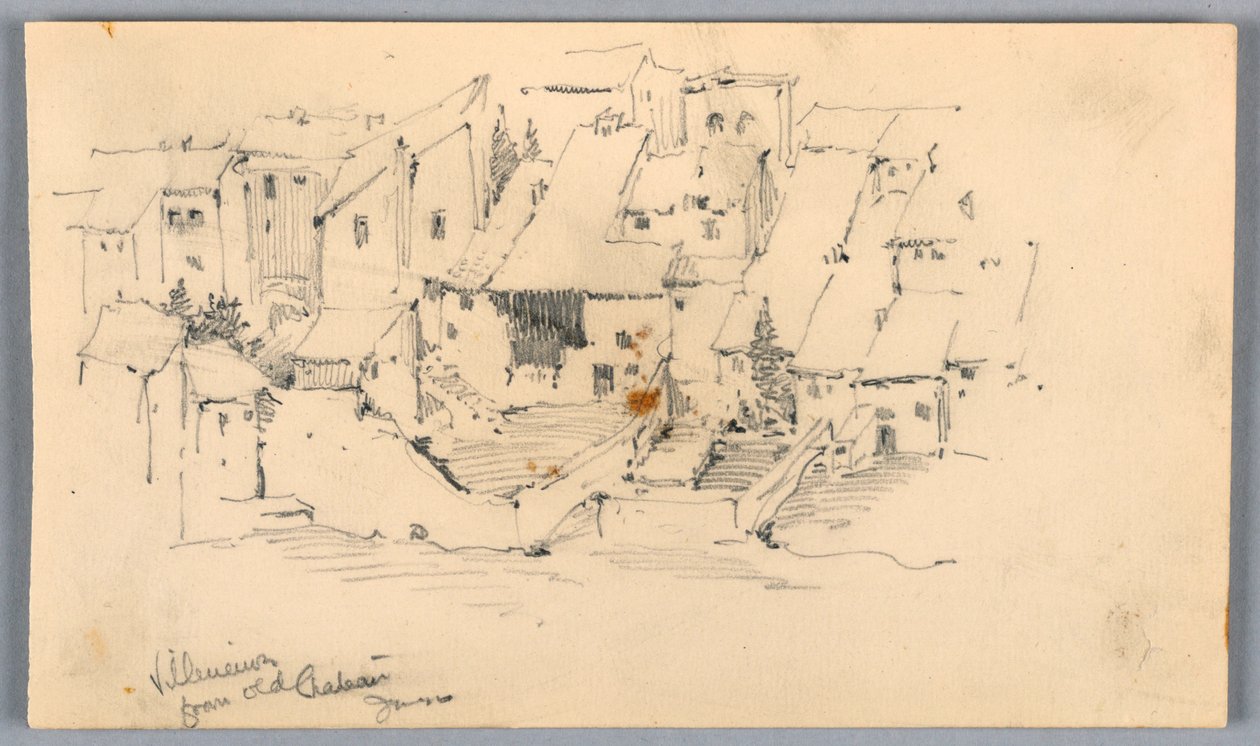 Villeneuve från Old Château av Arnold William Brunner