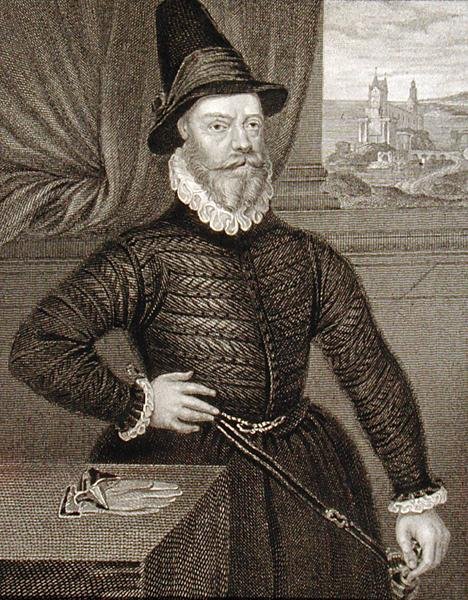 Porträtt av James Douglas, 4th Earl of Morton (c.1516-1581), från "Lodge