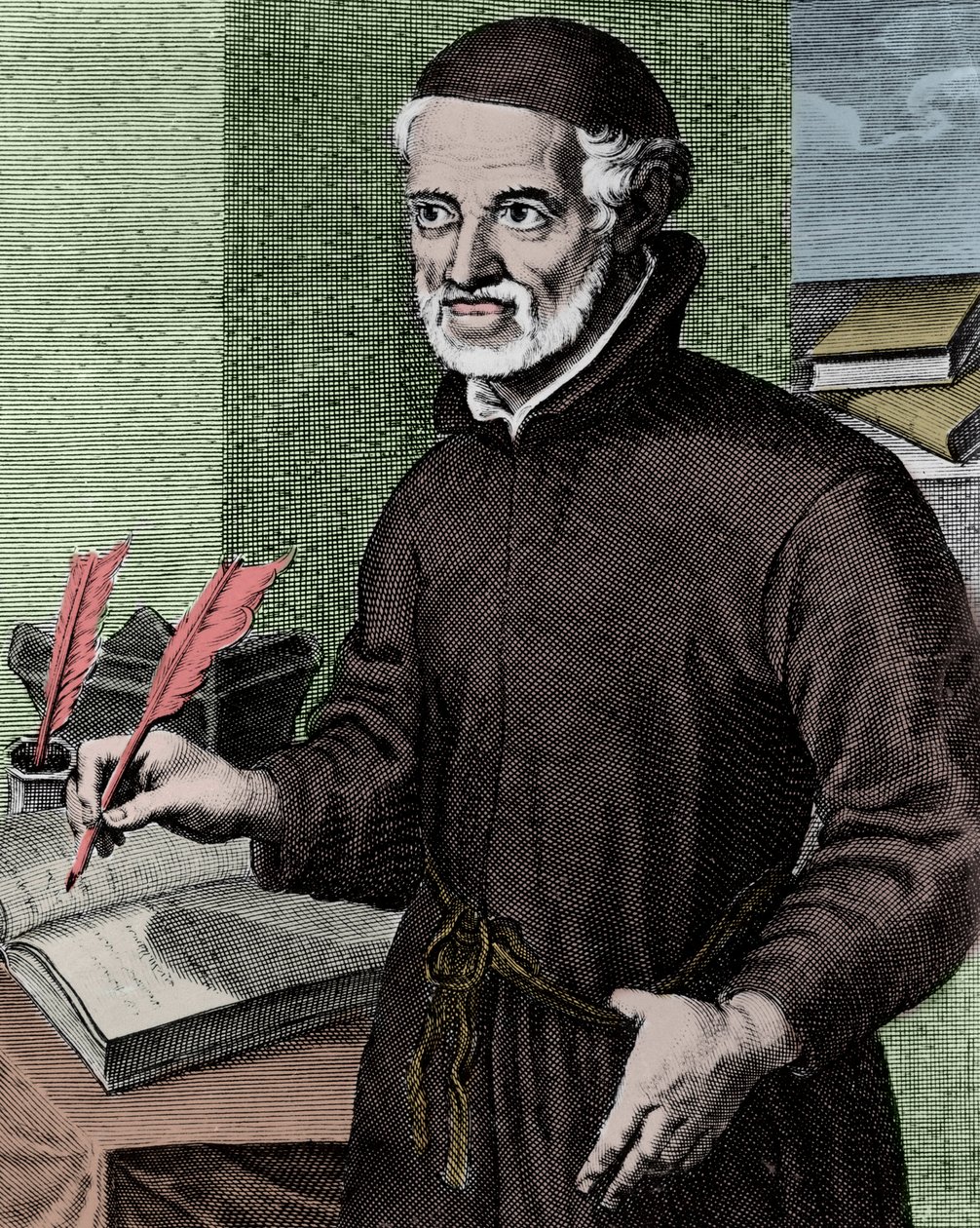 Pere Antonio VIEIRA (1608-1697) Jesuite, evangelisator för indianerna i Brasilien - Gravyr av Arnold van Westerhout (1651-1725) - Porträtt av Antonio Vieira (1608 -1697), portugisisk jesuitpräst och författare av Arnold van Westerhout