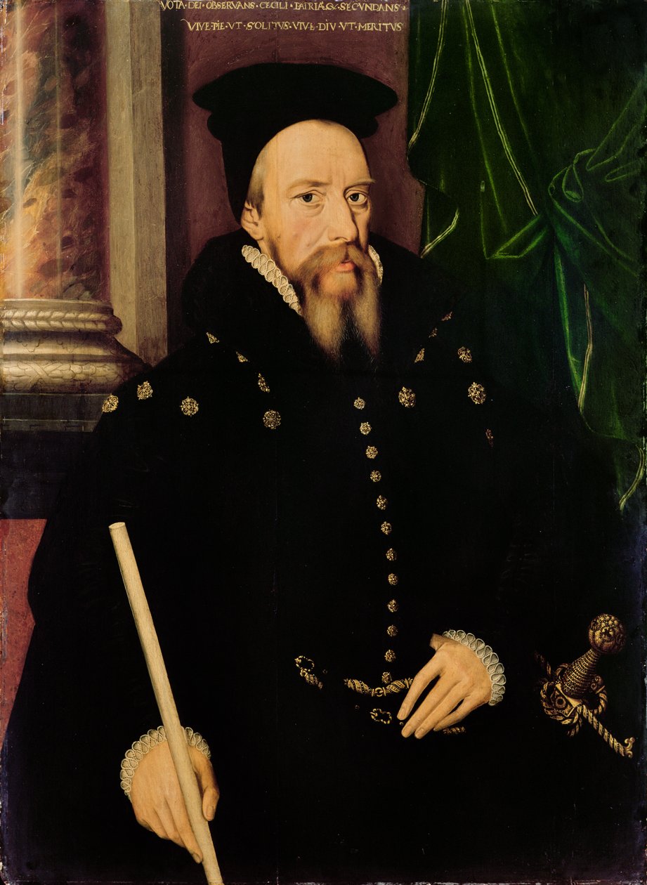 Porträtt av William Cecil, 1:e baron Burghley (1520-98) Lord High Treasurer av Arnold von Brounckhorst