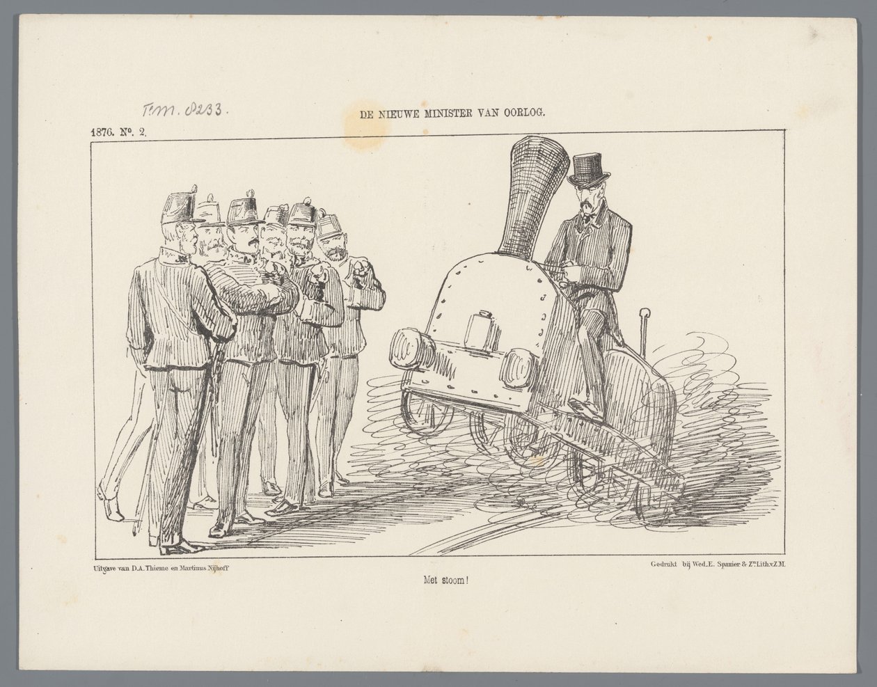 Rapport om Hans Majestät Kung Willem III:s besök i Rotterdam, från den 28-31 juli 1851, som tillkännagavs i Rotterdamsche Courant den 29 och 31 juli och 1 augusti 1851 (titel på föremålet) av Arrenberg and Van Reyn