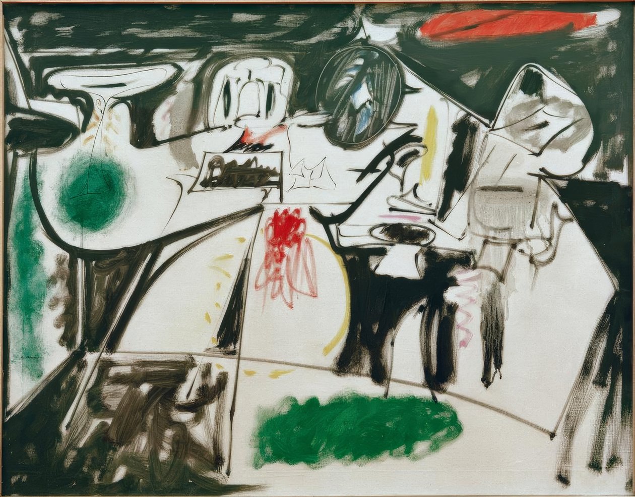 Sista målningen (Den svarta munken) av Arshile Gorky