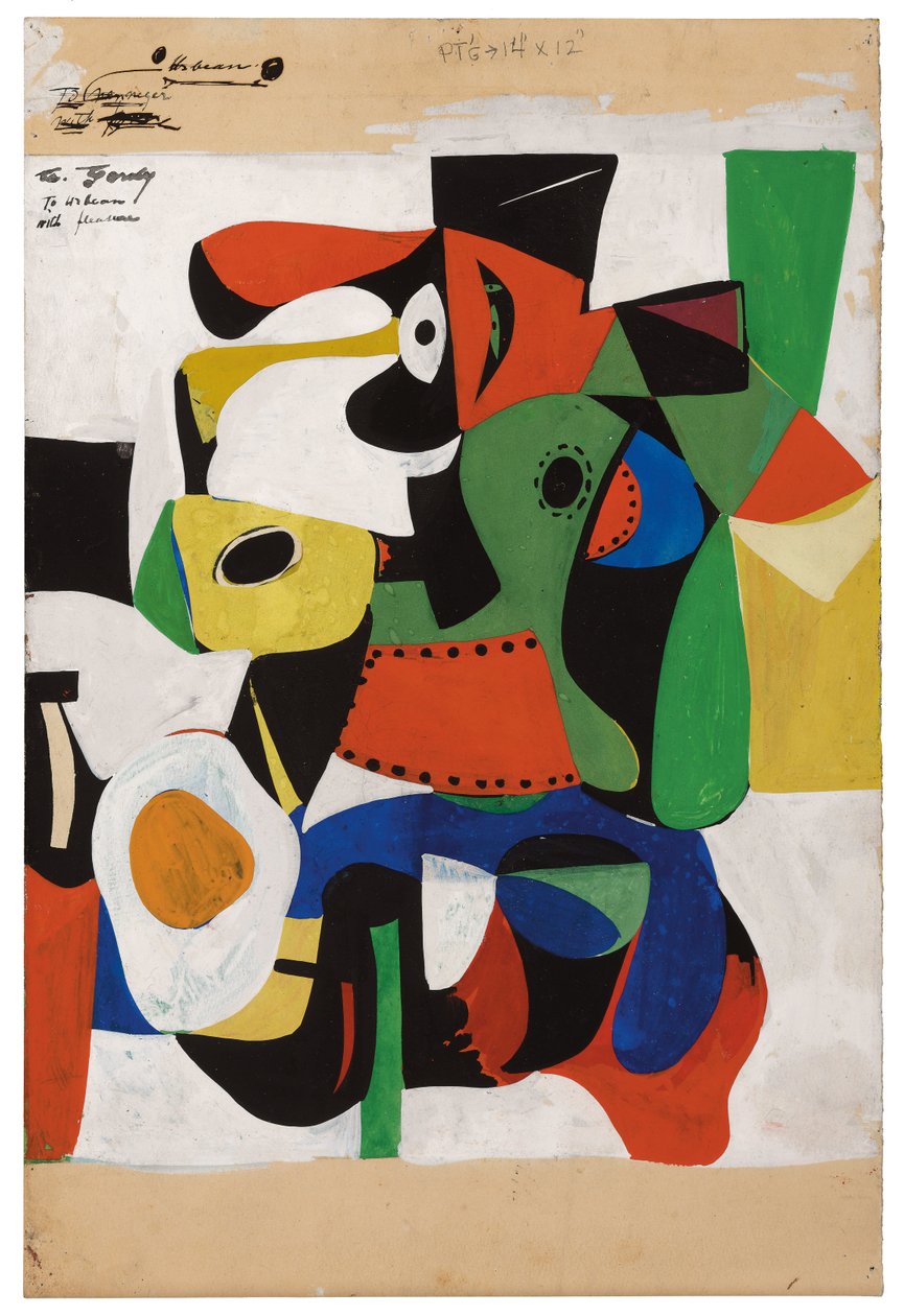 Utan titel, ca 1941 (grafit och gouache på papper) av Arshile Gorky