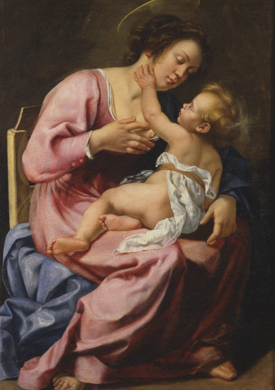 Madonna och barn av Artemisia Gentileschi