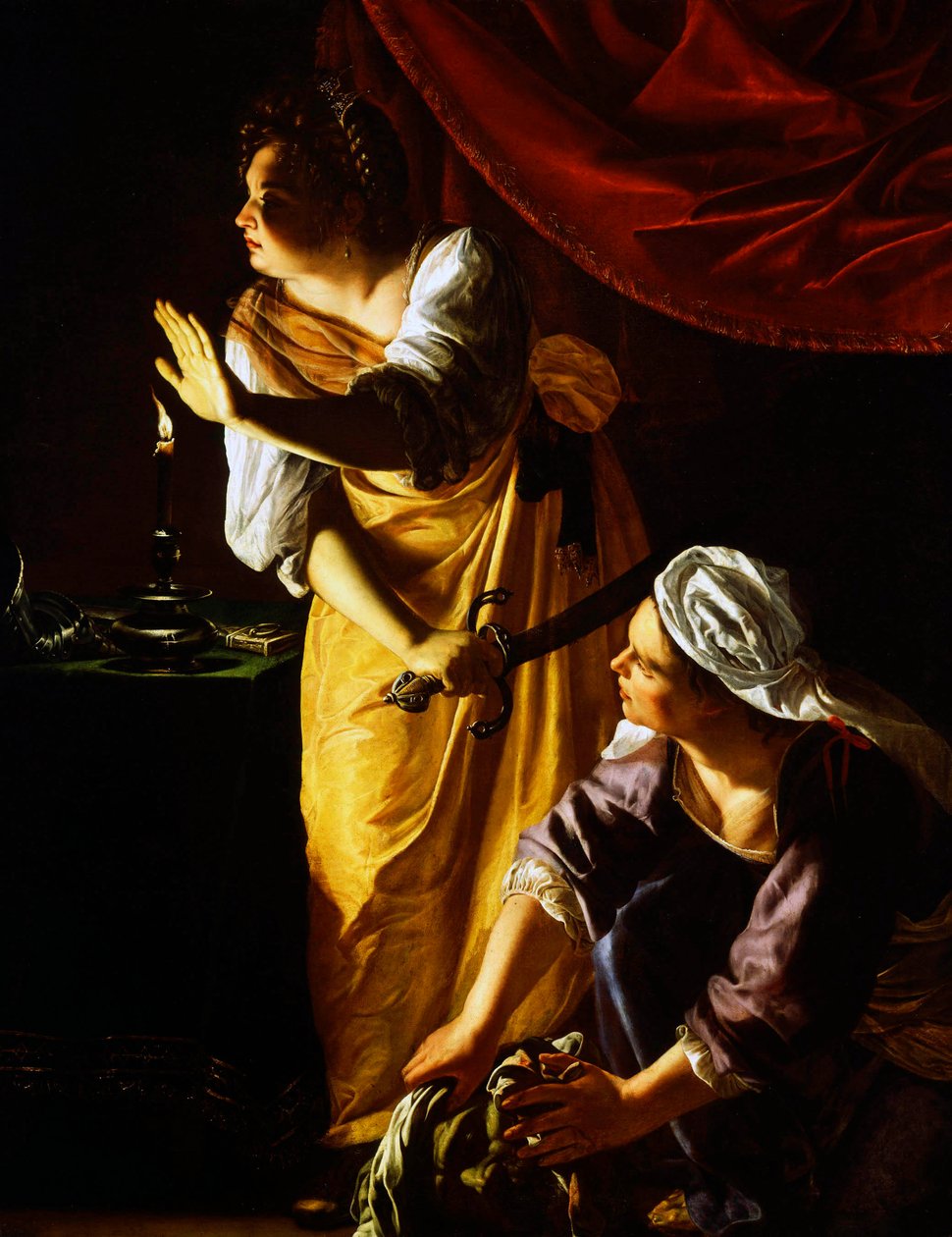 Judith och hennes tjänarinna av Artemisia Gentileschi