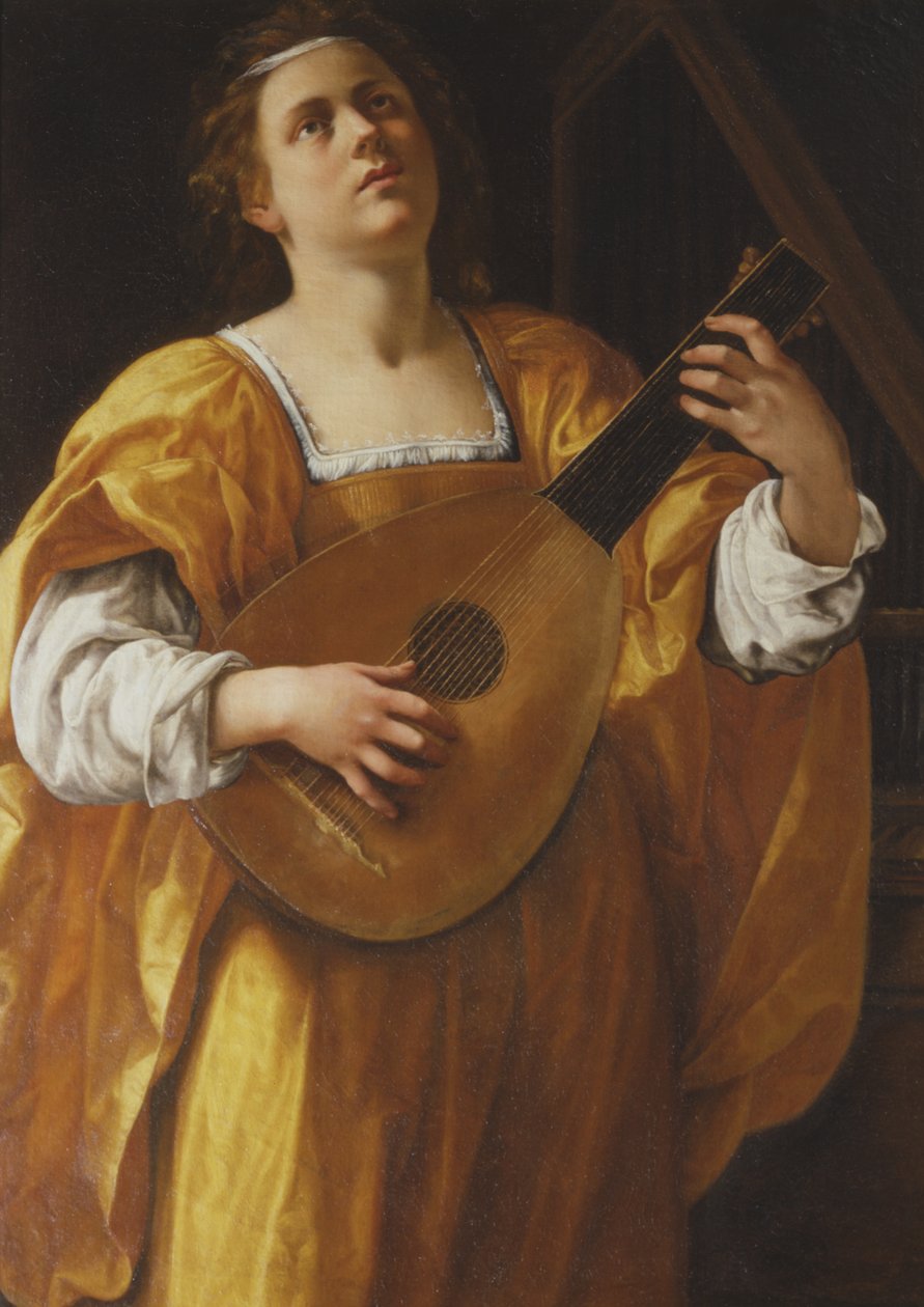 Heliga Cecilia av Artemisia Gentileschi
