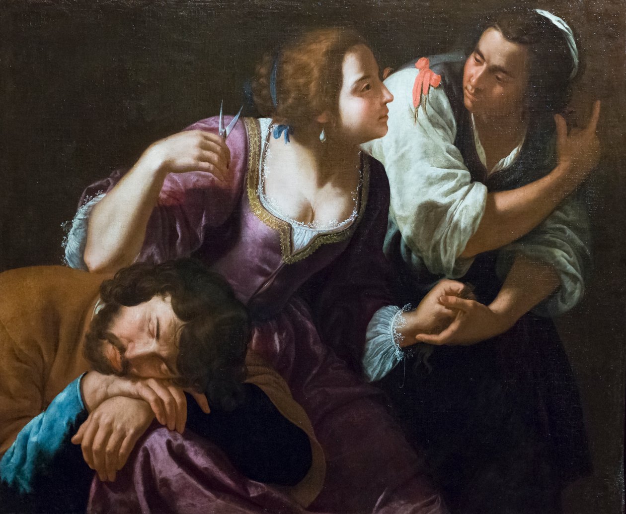 Simson och Delila av Artemisia Gentileschi