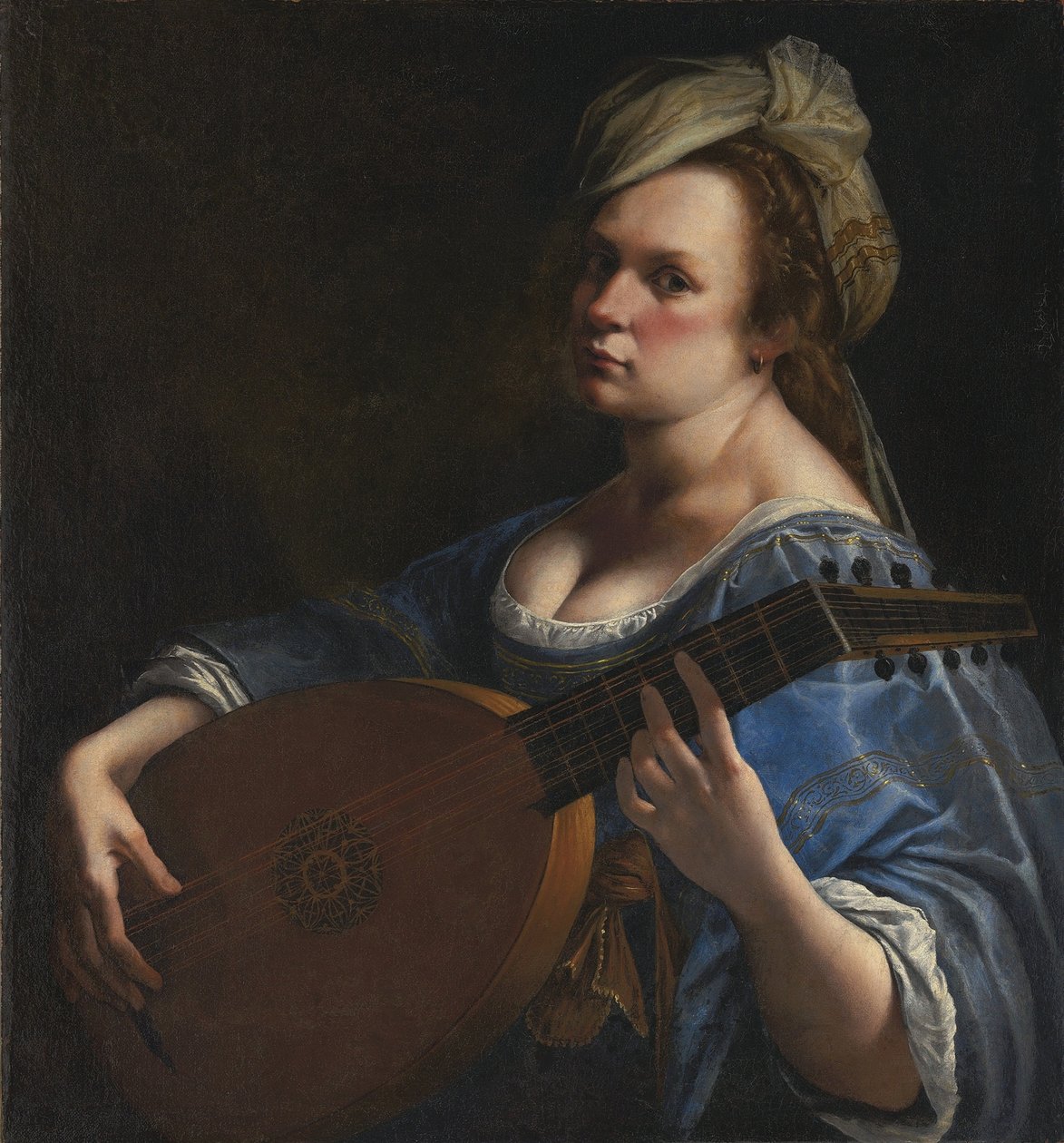 Självporträtt som lutspelare av Artemisia Gentileschi