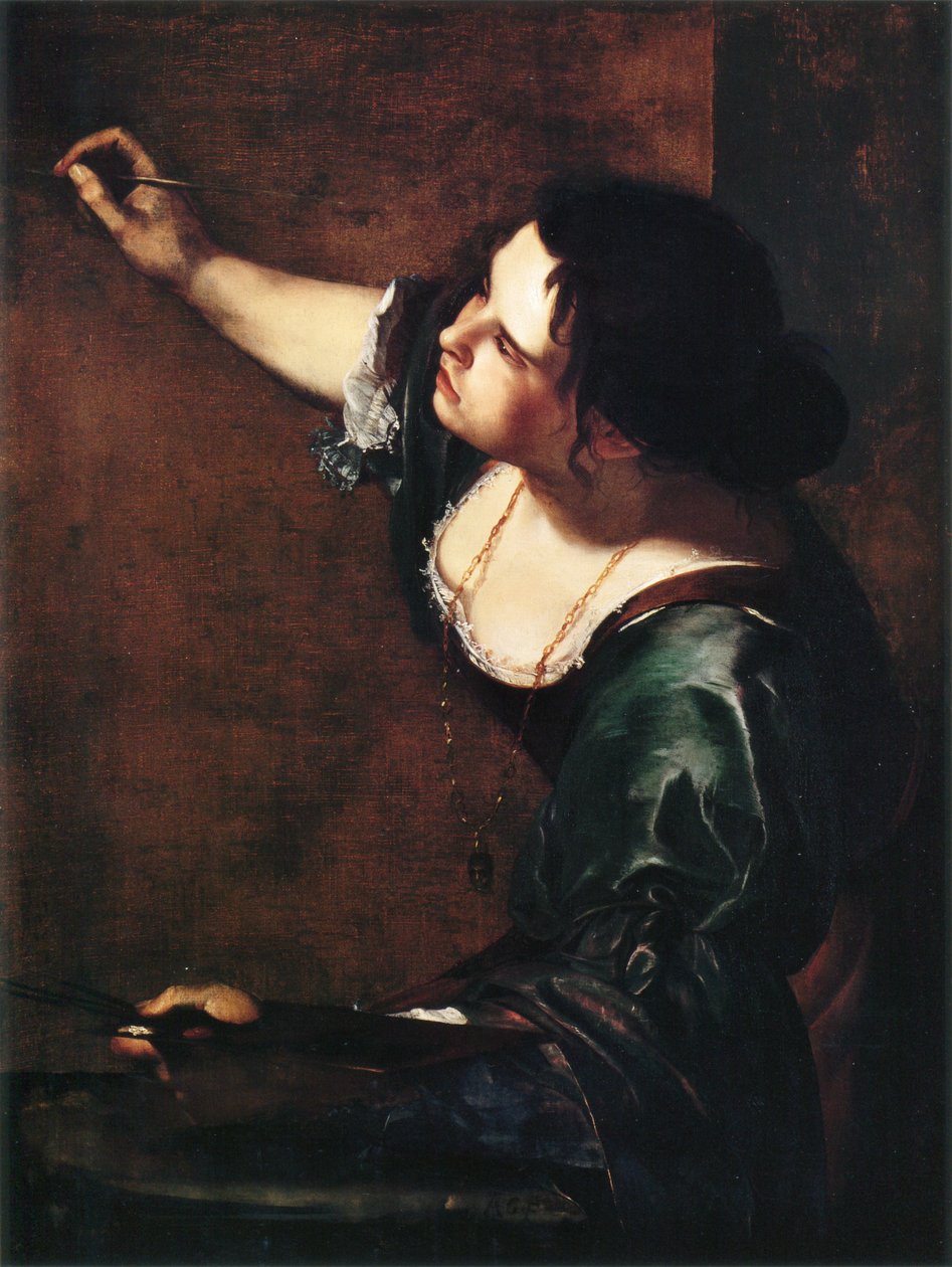 Självporträtt som måleriets allegori av Artemisia Gentileschi
