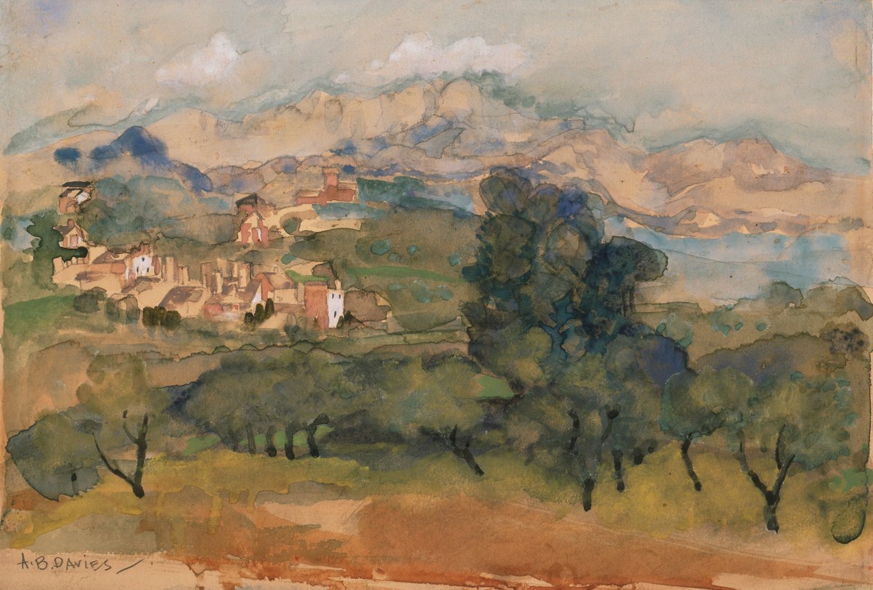 Olivträd av Arthur Bowen Davies