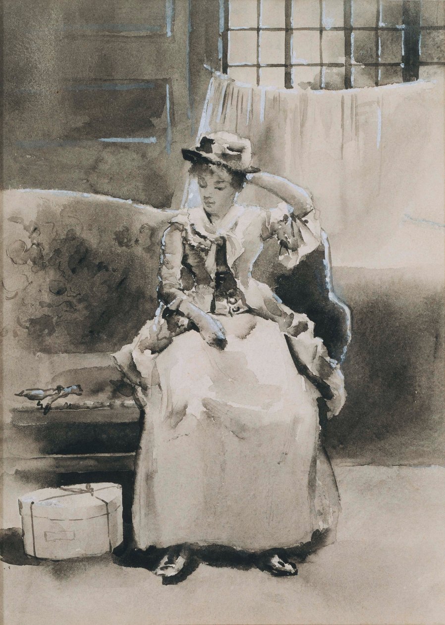 Untitled (Sittande kvinna) av Arthur Bowen Davies