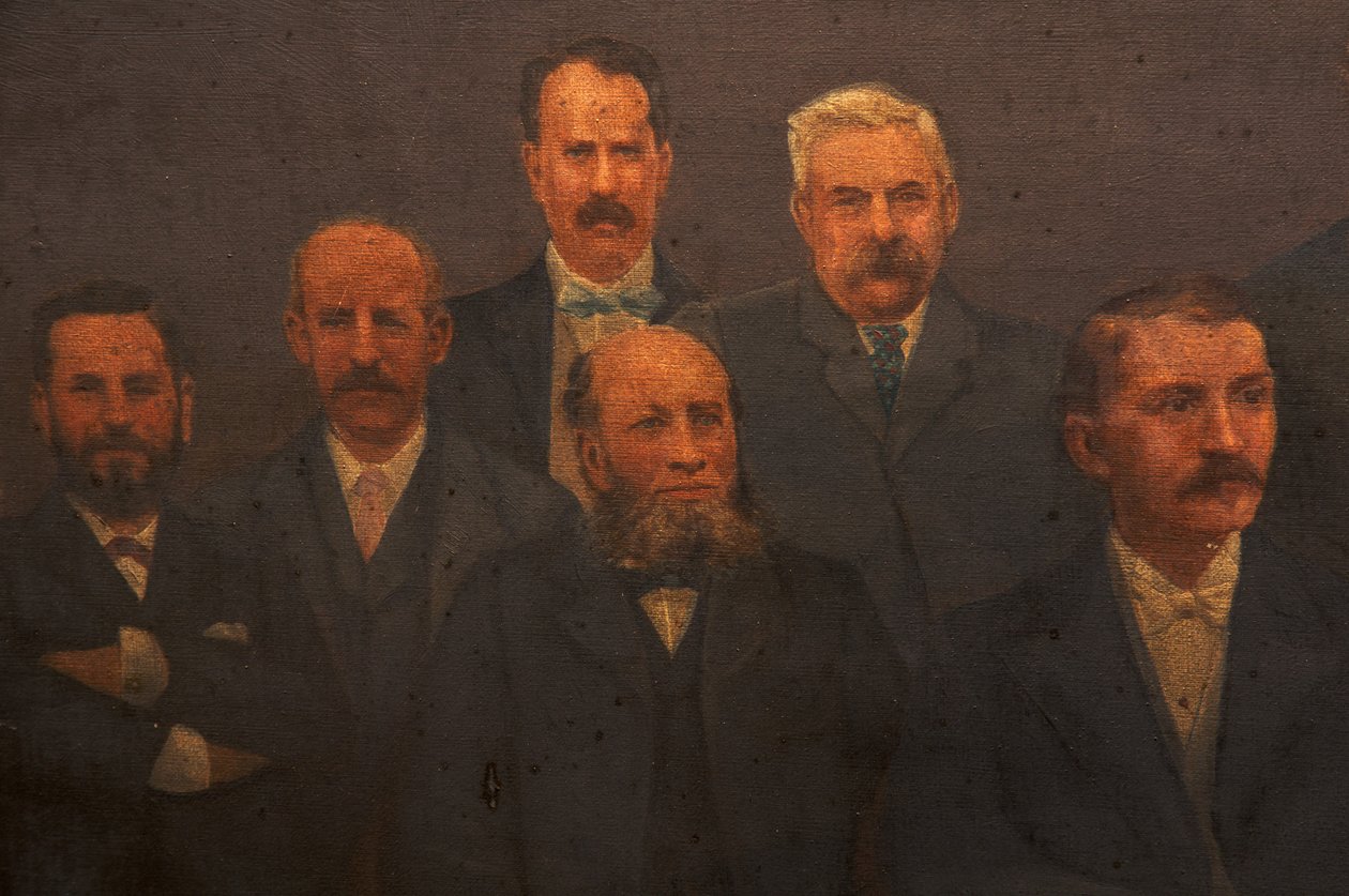 First Town Council, Borough of Dunkinfield, 1899 av Arthur Bradshaw