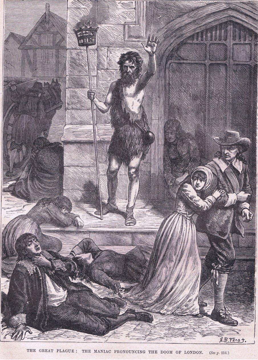 Den stora pesten: Den galning som utropade Londons undergång år 1665. av Arthur Burdett Frost