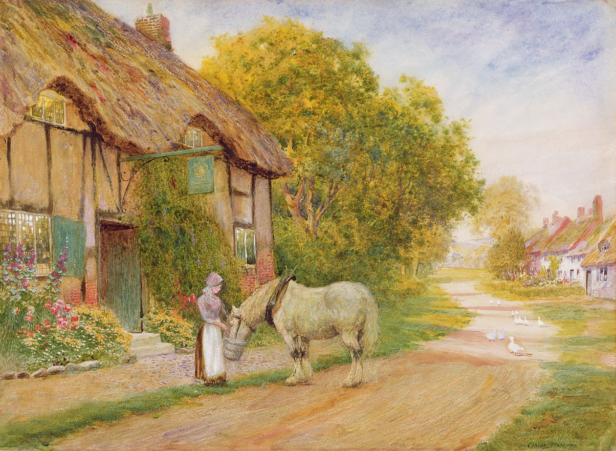 Utanför Village Inn av Arthur Claude Strachan